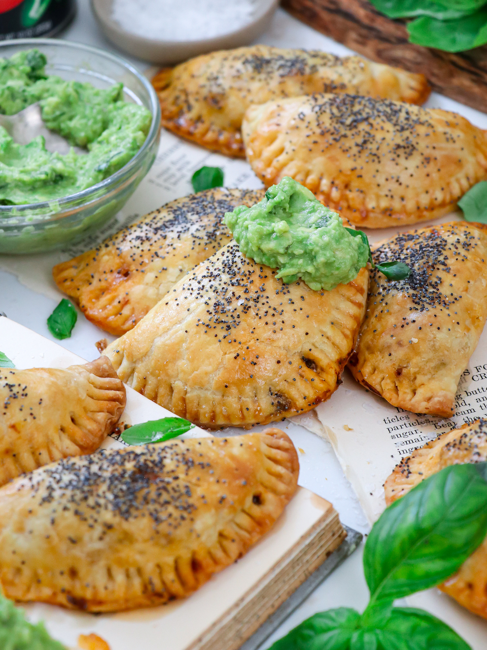BasilSquash, Beef & Cheese Empanadas
